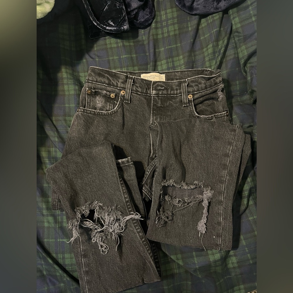 Abercrombie 90s straight ultra high rise 24 L